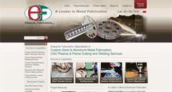 Desktop Screenshot of edwardsfabrication.com